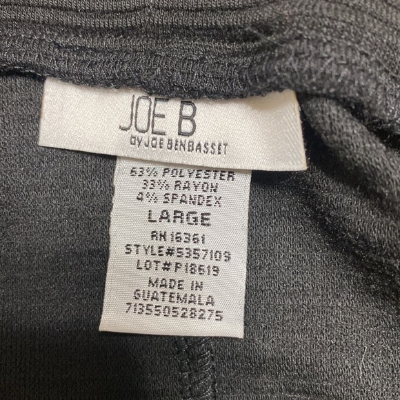 Joe B by Joe Benbasset black mini skirt size L NWT - Picture 4 of 4